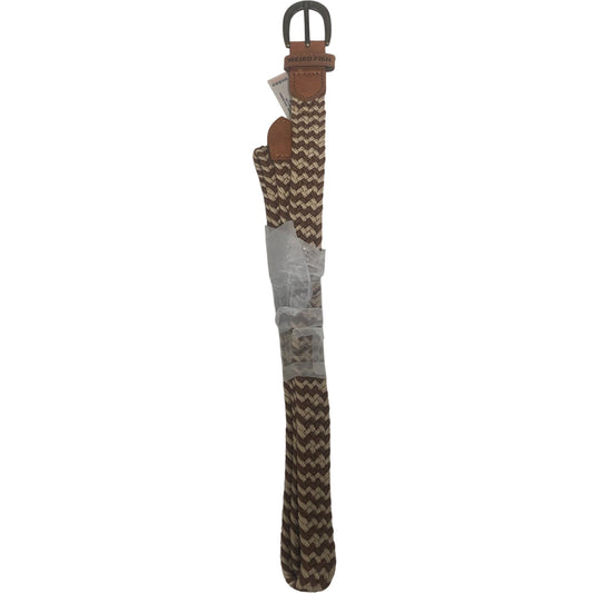 Weird Fish Woven Belt Brown Natural Texture Large - XL