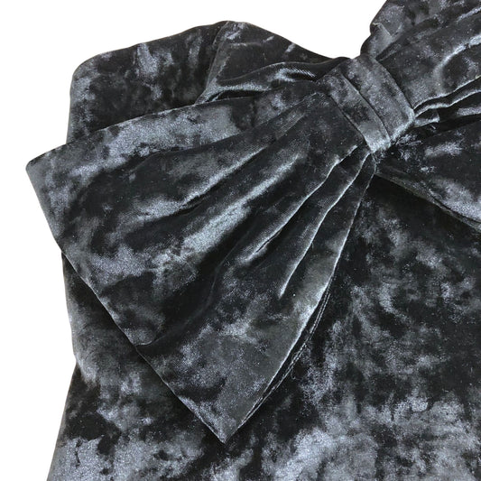 Hutch Women’s Black Strapless Velvet Bow Top - Size Medium