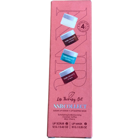 ANRCOLLECT Lip Scrub & Lip Mask Set 4 Pack