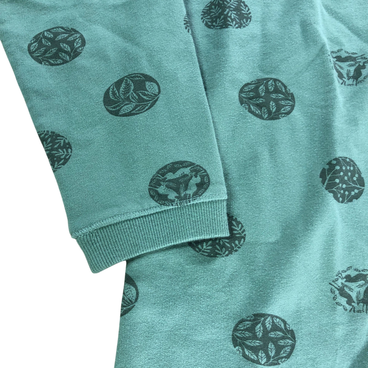 Spot Loop Back Tunic Size 10 Women's Green