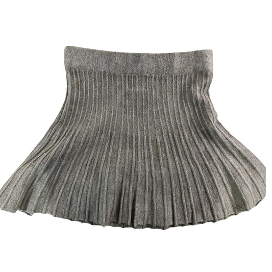 Private Label Pleated Mini Skirt UK12 Women's Tan Knitted A Line Fashion