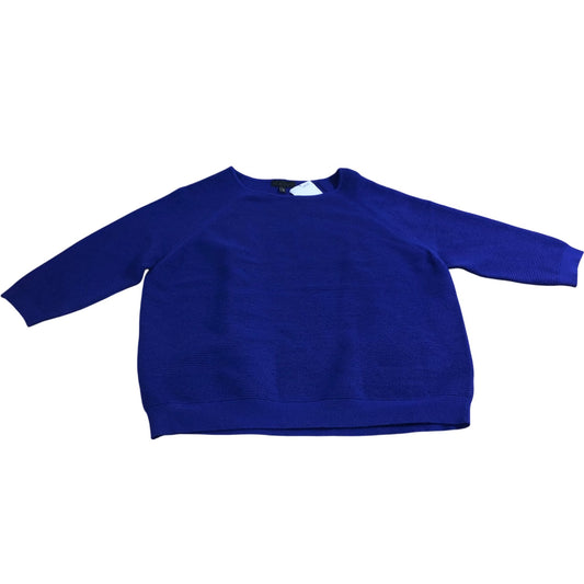 Branded Women's Ribbed Sweater Size 12 Purple Long Sleeve Pullover