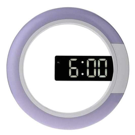 Jumbo LED Mirror Clock TS-S24 Digital Alarm Wireless RGB Light Touch Key