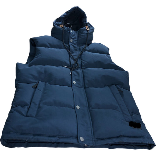 Branded Navy Puffer gilet - Size Large