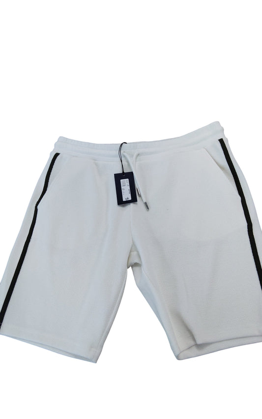 River Island Studios Men’s White Shorts Size UK M Athletic Style With Pockets