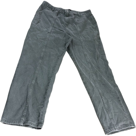 Women's Relaxed Straight Grey Jeans Size 14S Trousers