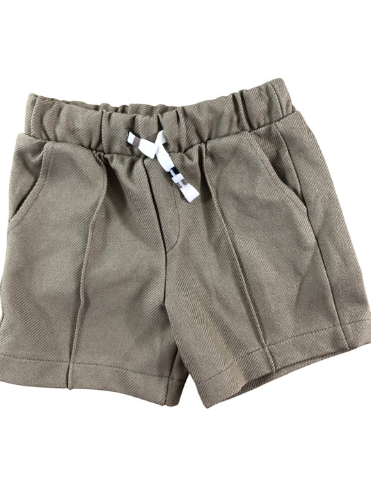 River Island Mini Chino Shorts 18-24 Months Boys Khaki Cotton Blend Casual
