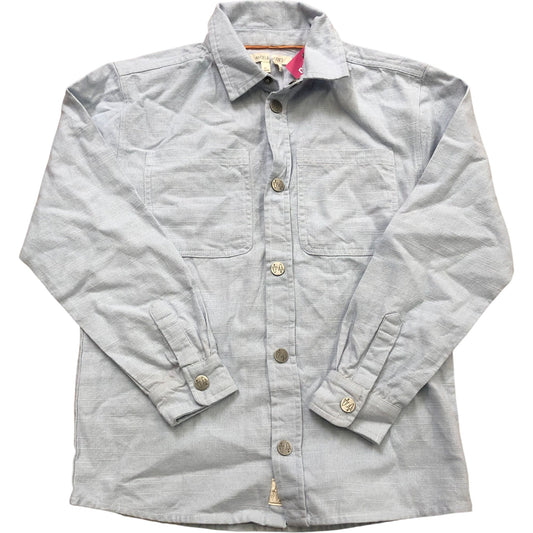 Kids Blue Long Sleeve Casual Lightweight Shirt 8 Years