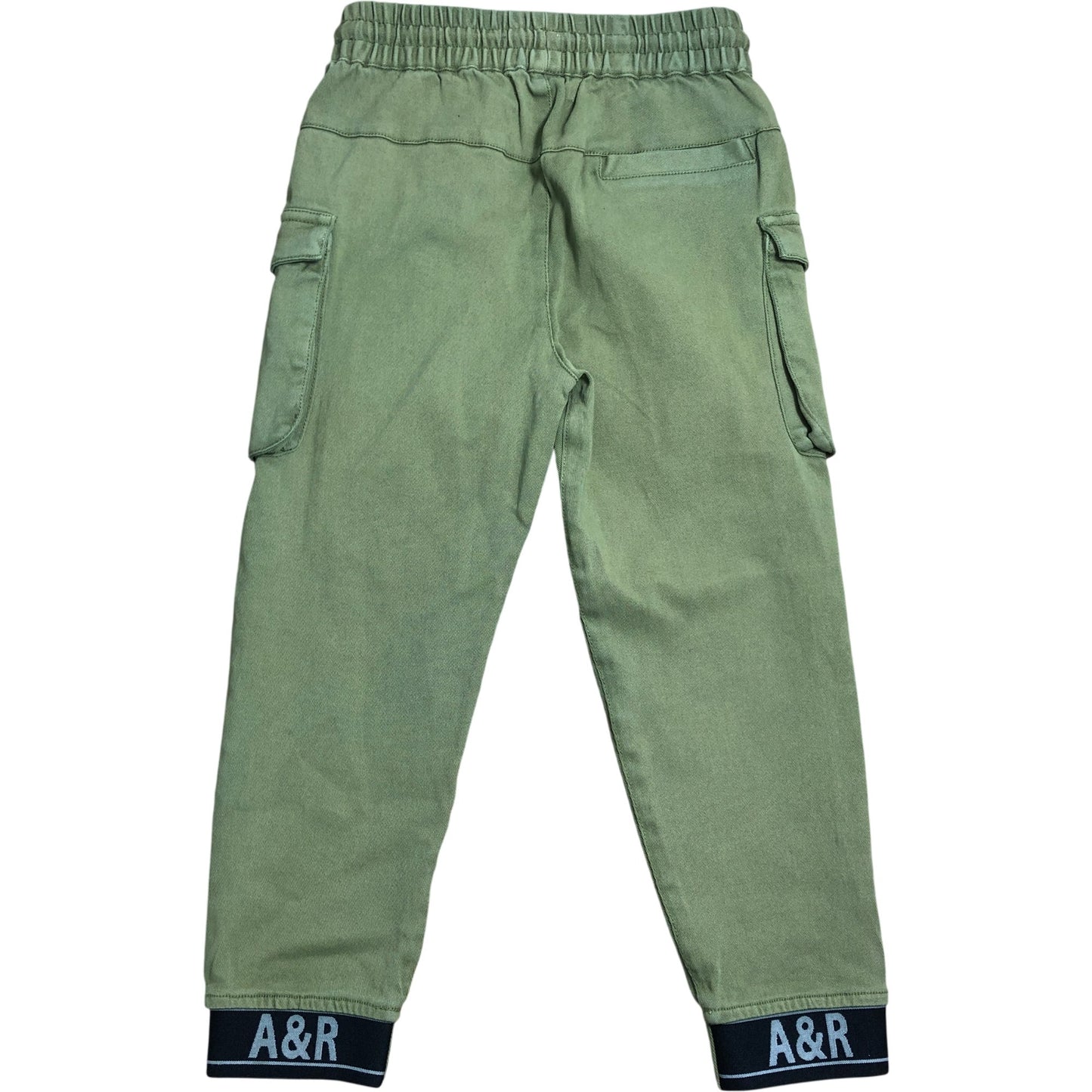 Angel And Rocket Cargo Trousers Size 6 Years Girls Olive Green Elastic Waist