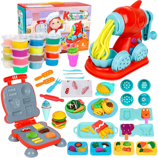 Jovicos Noodle Machine Kitchen Playset Creative Clay Toy Set 3 Plus Years