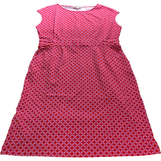 Pink Geometric Jersey Dress - Size 20