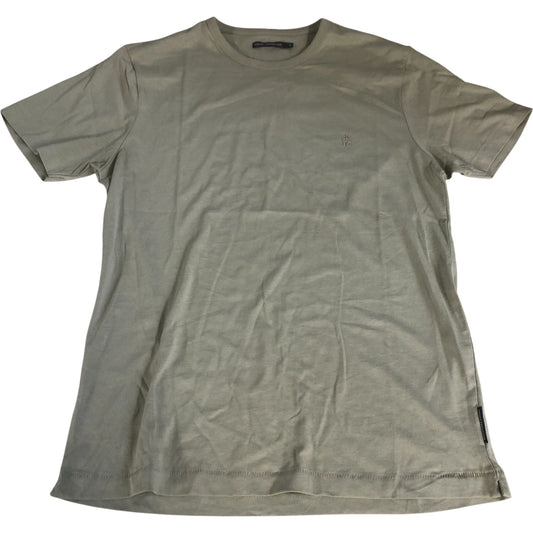 French Connection T-Shirt M Men's Casual Cotton Olive Green Classic Fit