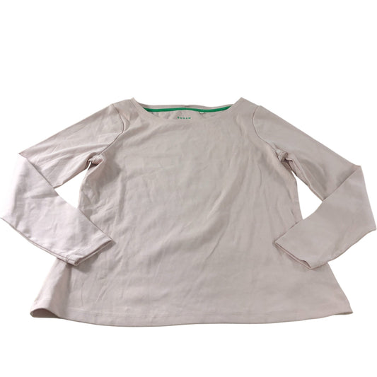 Boden Pink Boat Neck Long Sleeve Top - Size 18