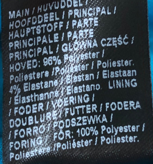 River Island Bodysuit UK18 Women's Teal Blue Halter Neck Polyester Style