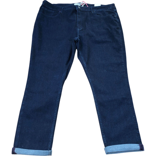 Amelia Skinny Jeans Dark Denim Stretchy Cotton Blend Size 22