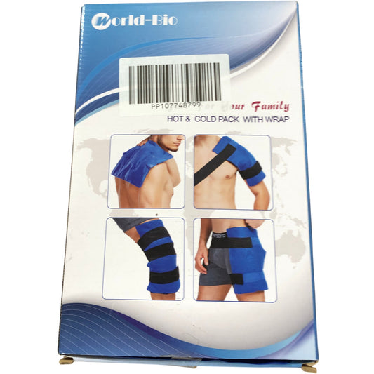 World Bio Hot And Cold Pack With Wrap 11x14 Inch Ideal For Pain Relief