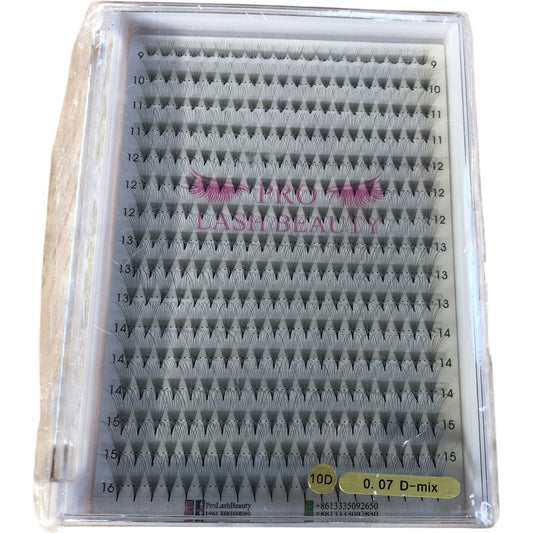 Pro Lash Beauty Premade Fans Eyelashes D Mix 10D 0 07 9 16 Mixed Volume