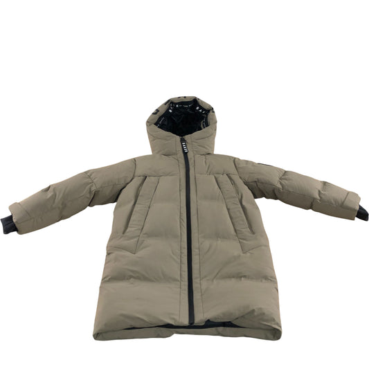 Puffer Jacket Age 5 Years Kids Khaki Warm Hooded Outerwear