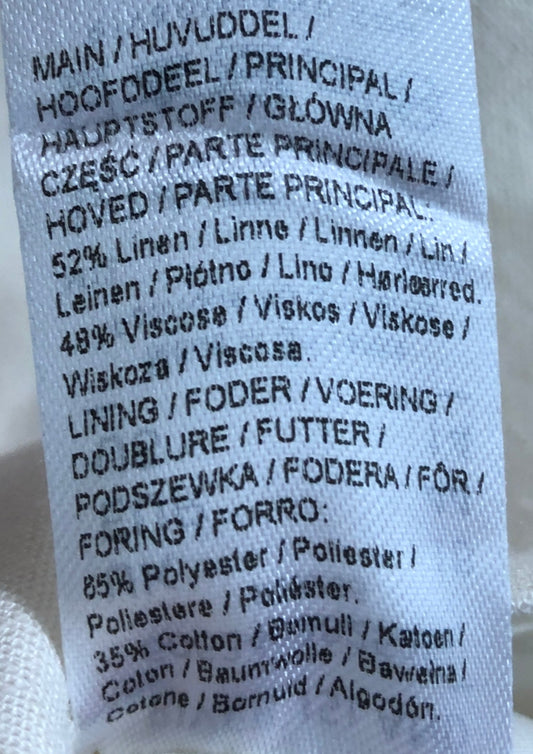 River Island Ecru Zibar Top UK18 Women's Button Front Sleeveless Blouse