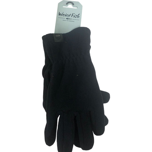 Weird Fish Fleece Gloves Navy Warm Winter Accessories Handwear
