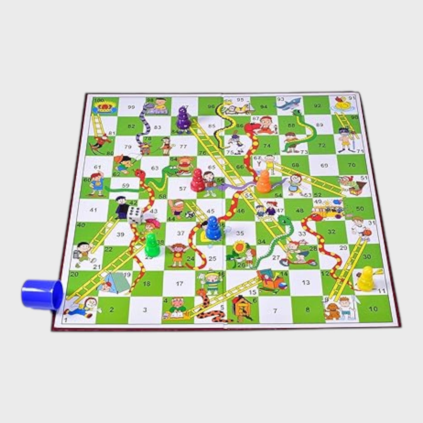 Traditional Snakes & Ladders Board Game
