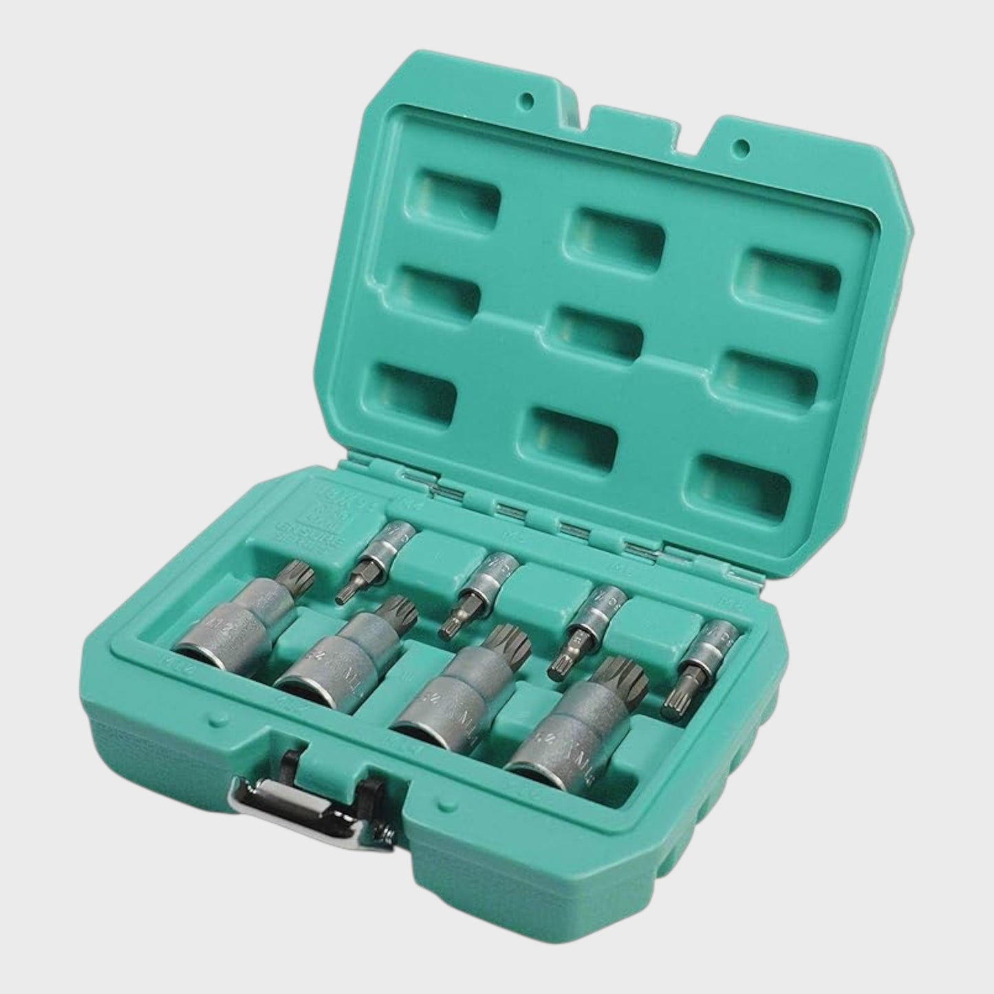 Wiesemann Q-50 Steel Bit Socket Set - 8 Pieces - Sizes M4-M16