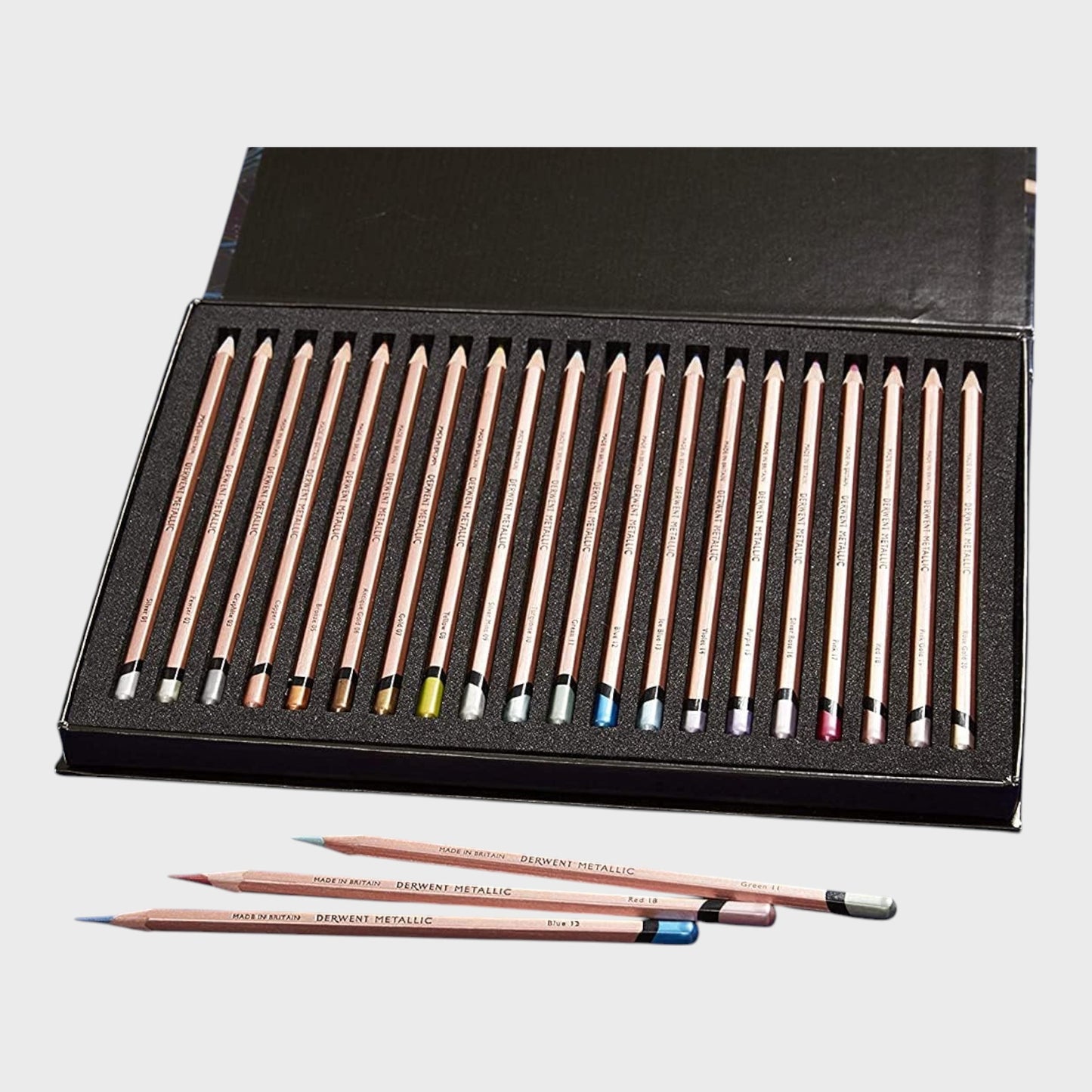 Derwent Metallic Pencils Gift Set - 20 Pieces