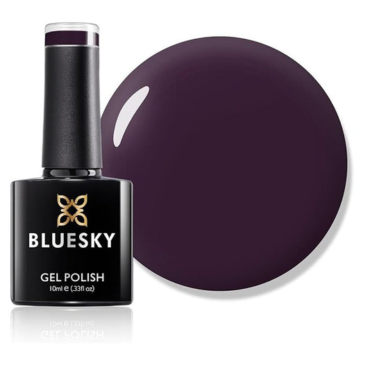Bluesky Burgundy Brown Gel Nail Polish 10ml Long Lasting High Shine Finish