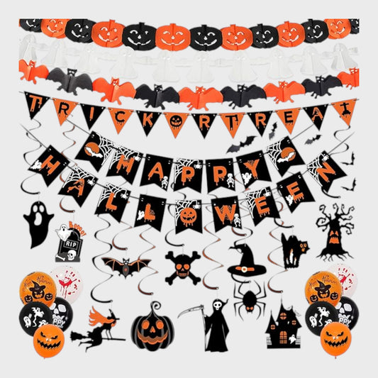 Reusable Indoor Halloween Banner Decoration