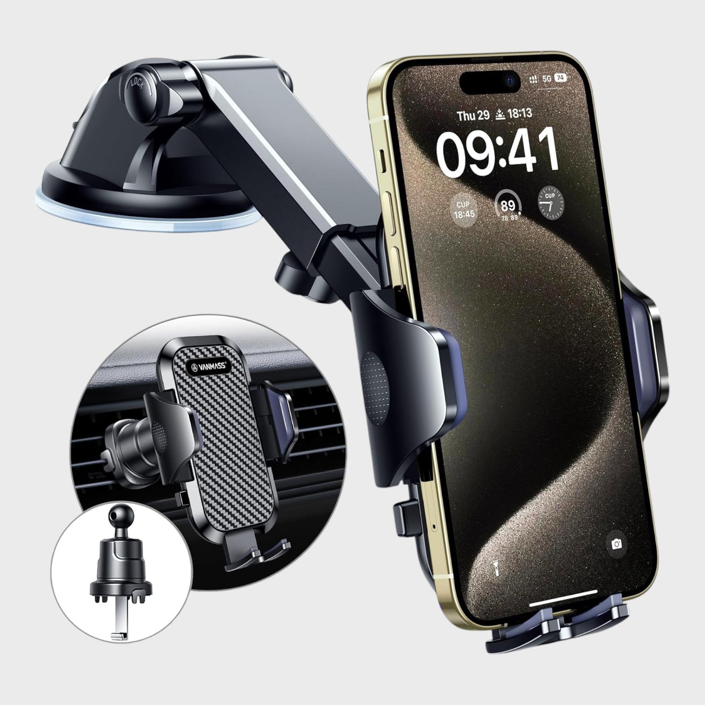 VANMASS Rotatable Universal Car Phone Holder