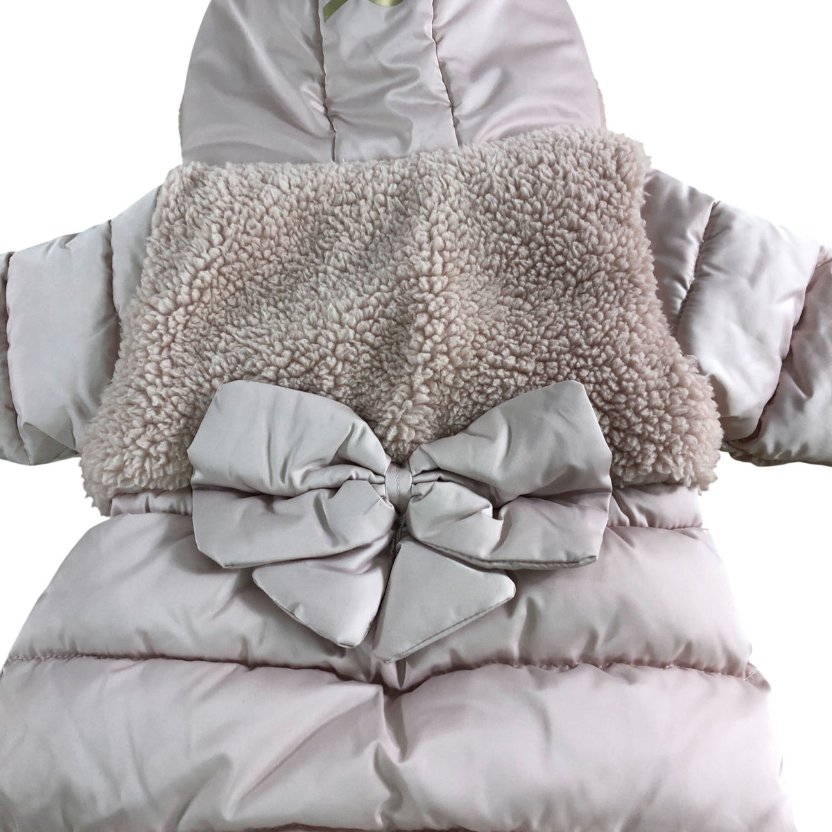 Pink Padded Snowsuit 3-6 Months Warm Fleece Hooded