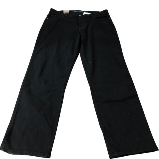Crosshatch 36W 31L Men's Slim Fit Black Jeans Cotton Blend Stretch Denim