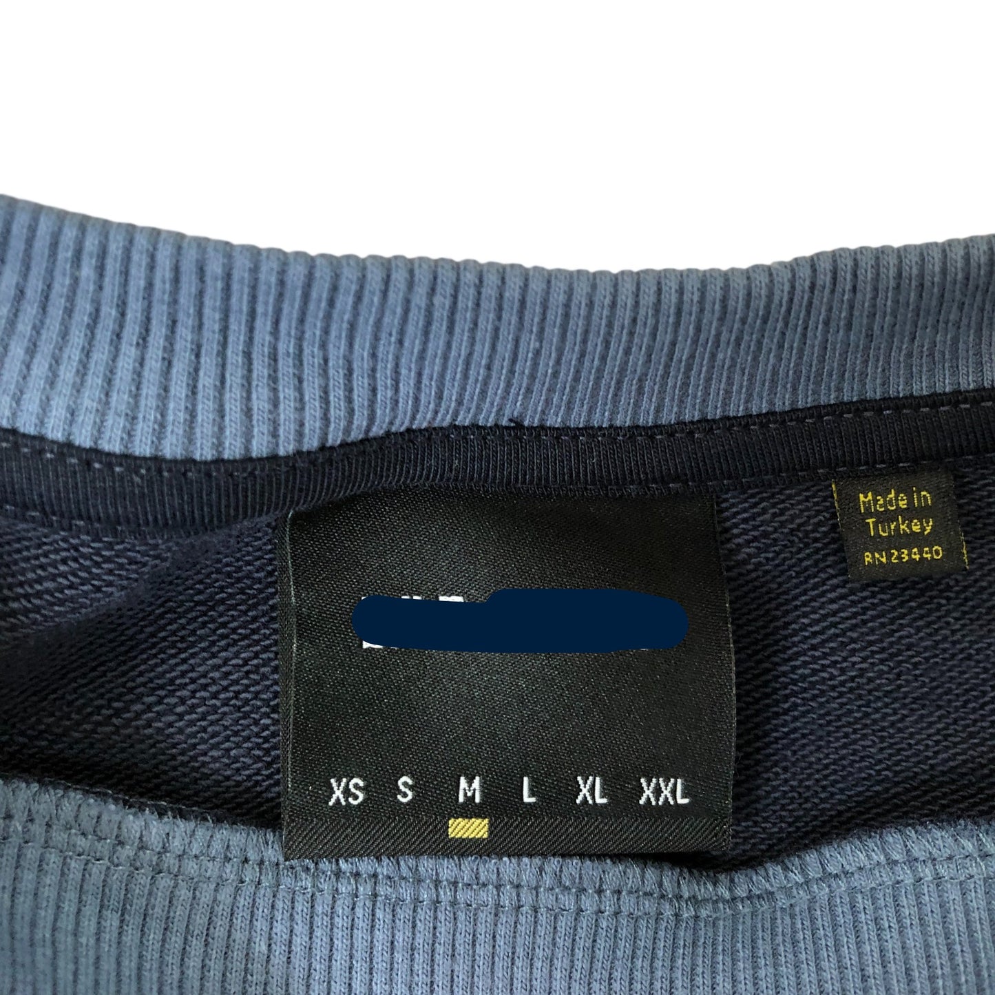Navy Blue Men's Sweatshirt Size M Casual Long Sleeve Style