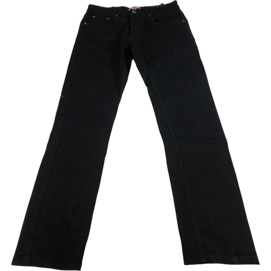 Kangaroo Poo Black Jeans Men's Slim Fit Cotton Blend W32 L30