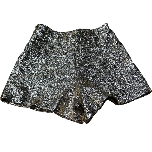 River Island Shiny Gold Sequin Shorts Size 13-14 Years Party Wear
