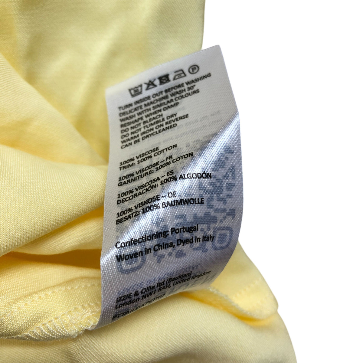 Baukjen Yellow Lace Detail Dress UK12 Women's Lightweight Summer Style