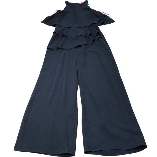 River Island Black Jumpsuit Women's Flounce Layered Wide Leg Playsuit