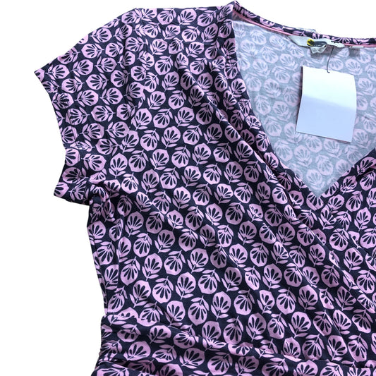 Branded Asphalt Berry Jersey Dress - Size 12