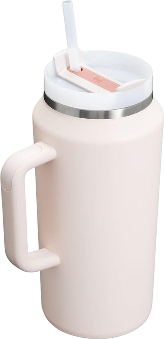 STANLEY Quencher H2.0 FlowState Tumbler 40oz Rose Quartz Double Wall Insulation
