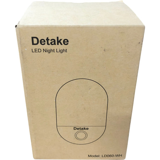 Detake LED Night Light Model LD060-WH Portable Home Décor