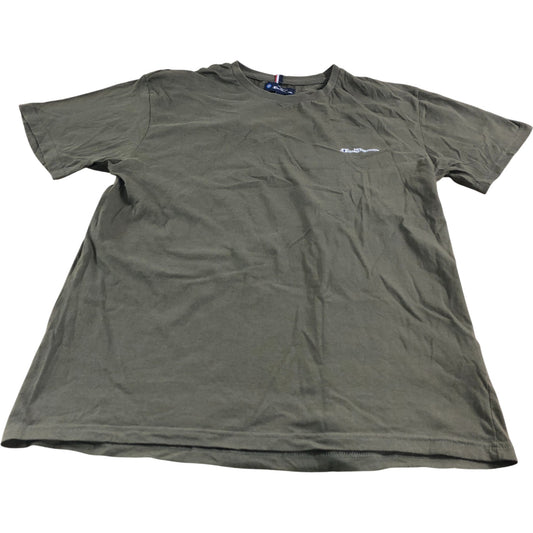 Ben Sherman T-Shirt Men's Casual Olive Green Cotton Short Sleeve Top Large