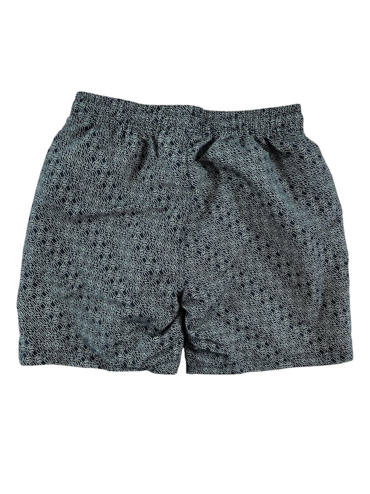 River Island Poolside Swim Shorts 11 12 Years Boys Black Green Printed Swimwear