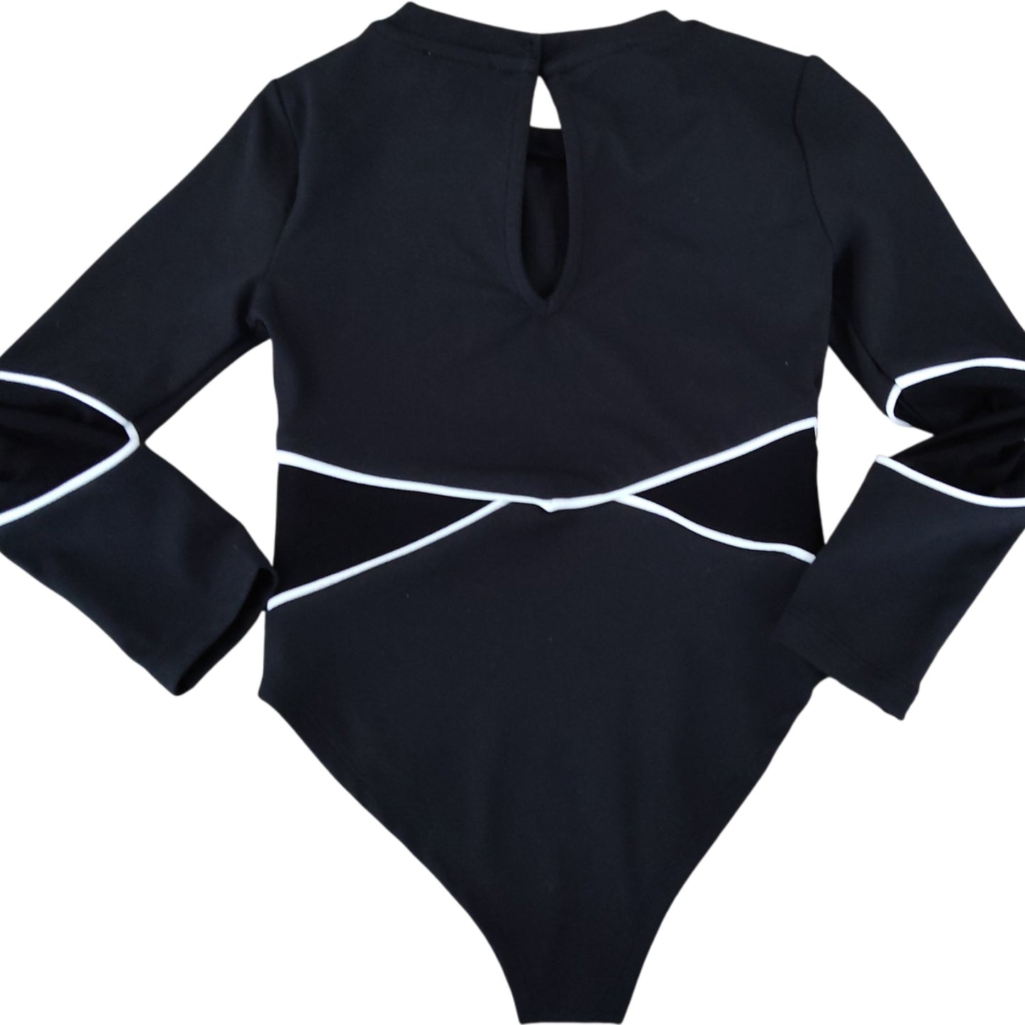 River Island Cheer Academy Long Sleeve Bodysuit 5-6 Years Girls Black Stars