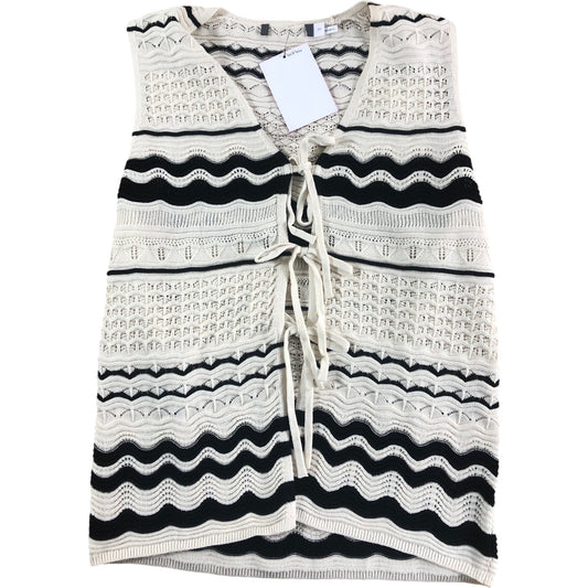Branded Knitted Vest 100% Cotton Women's Knitted Sleeveless Top UK 6