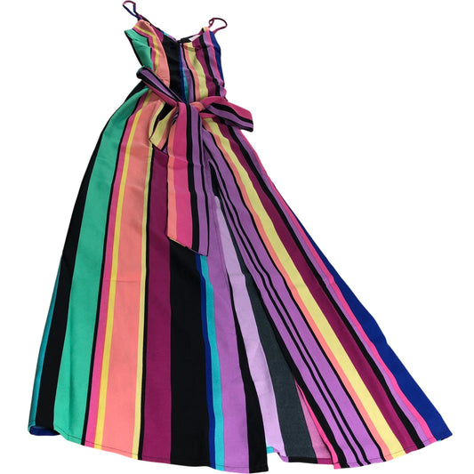 Branded Striped Slip Dress - Size 6