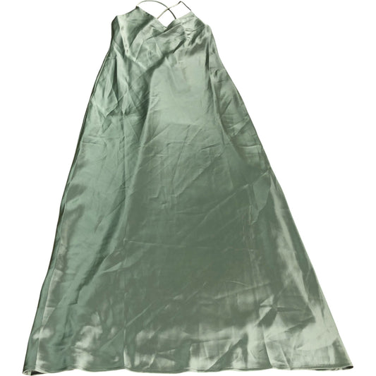 Rewritten Brooklyn Dress Size S Women's Sage Green Satin Maxi Dress