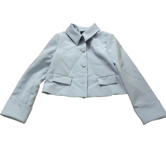 River Island Studios Women's Light Blue Cropped Jacket Stylish Size 6