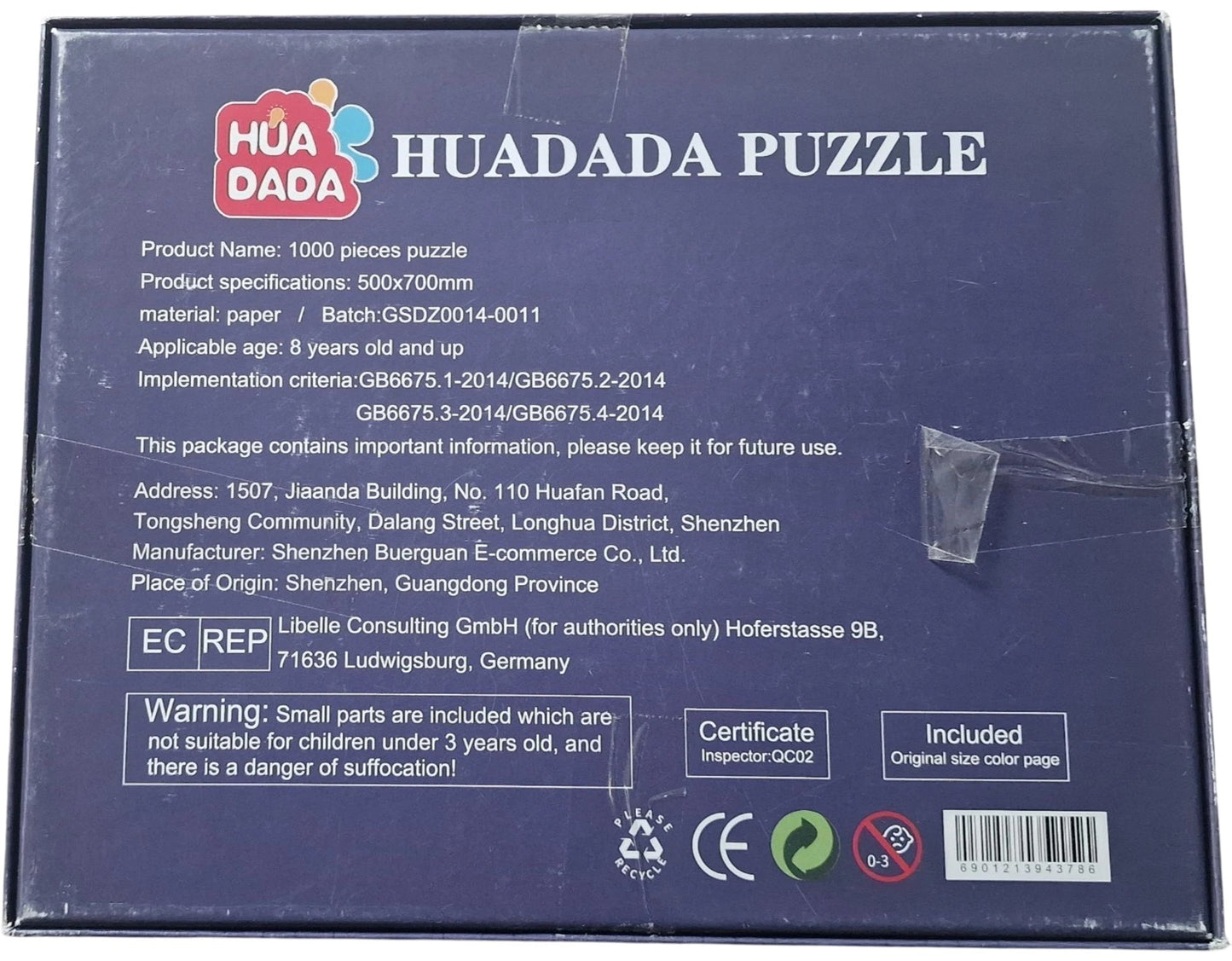 HUADADA 1000 Pieces Puzzle Vibrant Hot Air Balloons Scenic Landscape Jigsaw