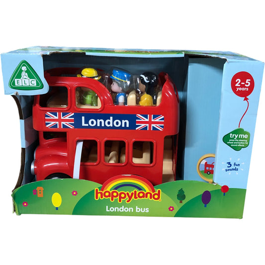 Happyland London Bus Toy Fun Educational Play Set for Ages 2 to 5