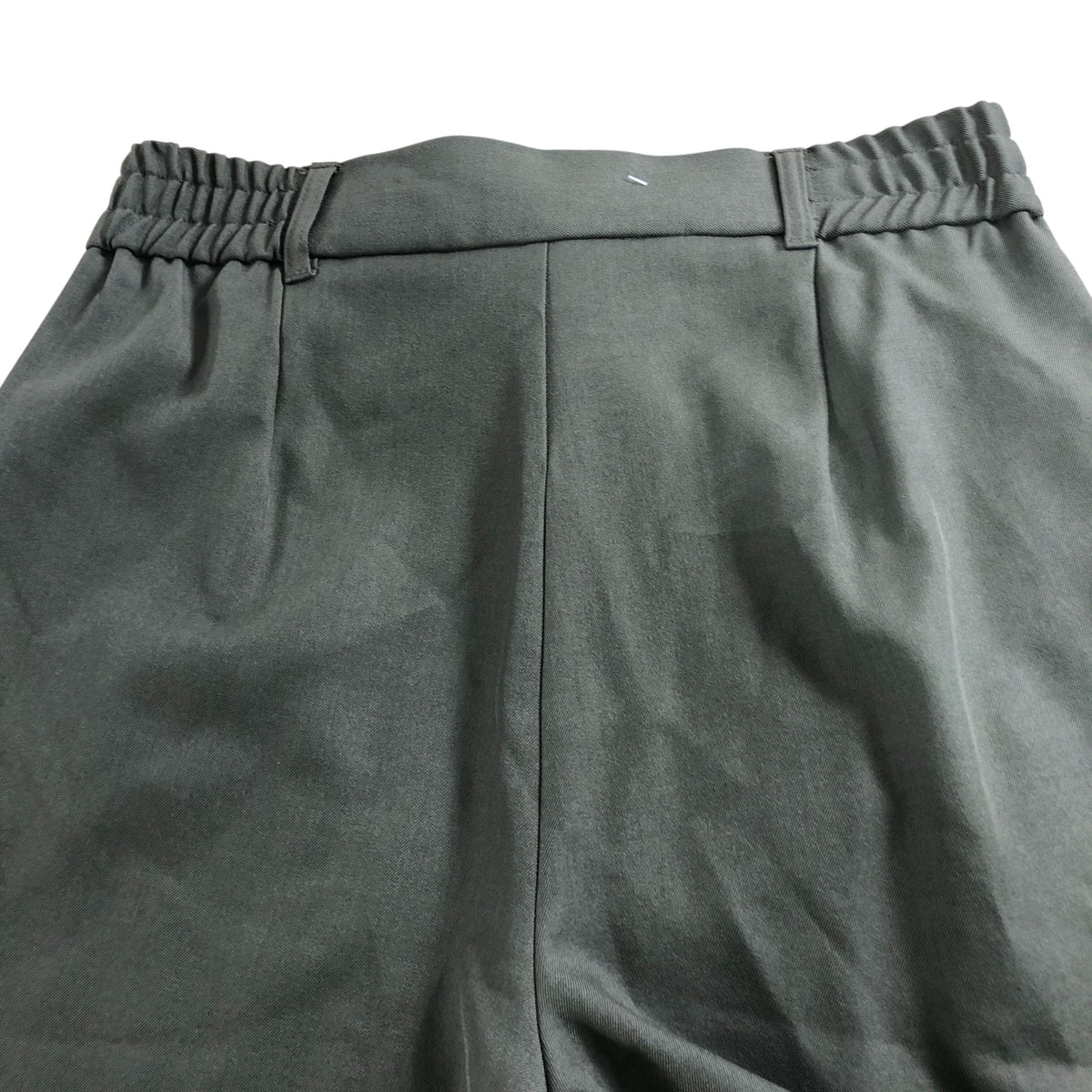 River Island Trousers UK10 Women's Olive Green Elastic Waistband
